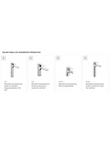 Remplacement d'origine Cartouche R33 O + Écrou M38X1,5 AG0141207R ROCA