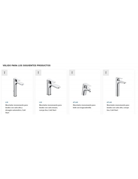 Remplacement d'origine Cartouche R33 O + Écrou M38X1,5 AG0141207R ROCA
