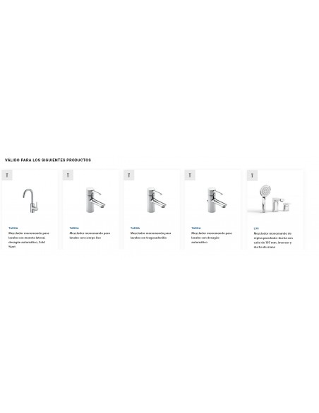 Cartouche R37 T + 2 Écrous + Clé AG0077807R ROCA