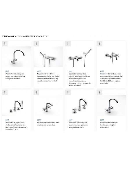 Recambio original Kit 2 Unidades Montura Cerámica A525092709 ROCA