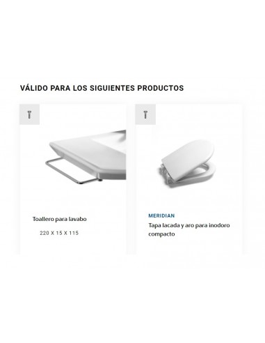 Juego Original De Fijación Para Bisagra Inodoro ROCA