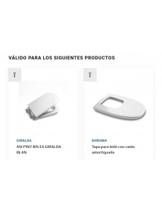 Juego Original De Fijación Para Bisagra Desmontable Inodoro ROCA 2