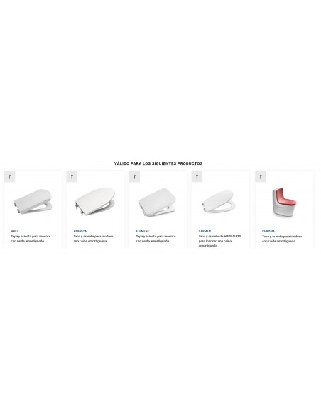 Juego Original Fijación Bisagra De Caída Amortiguada Inodoro ROCA