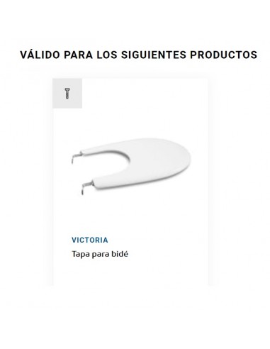 Juego Original Bisagra Acero Para Bidet VICTORIA ROCA