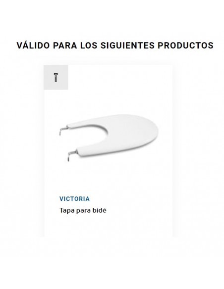 Juego Original Bisagra Acero Para Bidet VICTORIA ROCA
