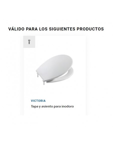 Juego Original Bisagra Acetálica Para Inodoro VICTORIA ROCA Juego Original Bisagra Acetálica Para Inodoro VICTORIA ROCA