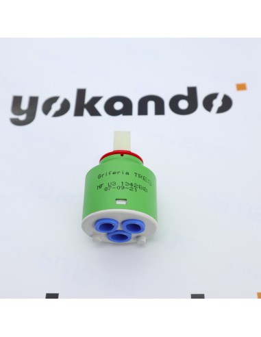 Spare single-lever faucet cartridge diameter 40 mm. Ref.: 913428810 TRES