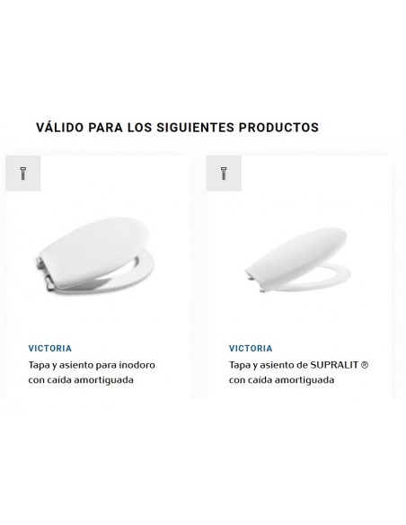 VICTORIA ROCA Abattant WC Original Set Coussiné Fall Charnière