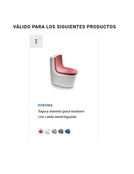 KHROMA ROCA Original set dobradiças almofadadas tampa vaso wc