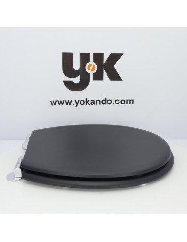 Tapa WC ROCA VICTORIA Caída Amortiguada Fabricada A Medida NEGRO MATE