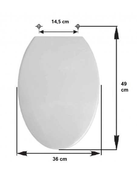 Abattant WC SELLES JOAN CLASSIQUE Fait Sur Mesure