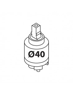 Cartucho termostático + volante para grifería TRES 2
