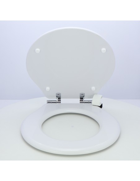 Tapa WC VALADARES NEOCLASICA Caída Amortiguada Fabricada A Medida BLANCO