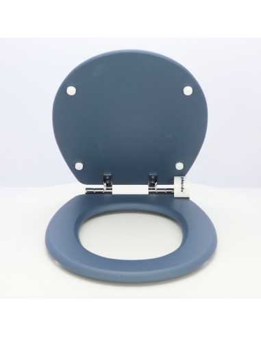 Tapa WC Universal RESIWOOD Modelo TANGO Caída Amortiguada AZUL CREPÚSCULO