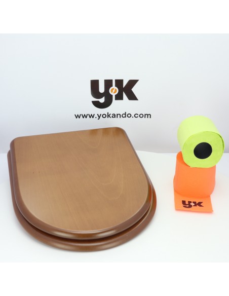 Tapa WC BELLAVISTA STYLO Caída Amortiguada Fabricada A Medida NOGAL CLARO