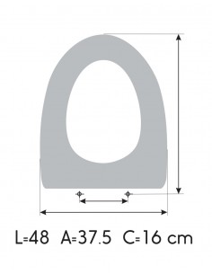 Tapa WC ROCA AMERICA Caída Amotiguada Fabricada A Medida BLANCO 2