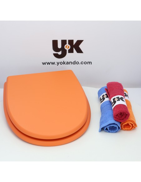 Tapa WC PORCHER VENETO Caída Amortiguada Fabricada A Medida NARANJA