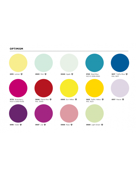 Gama de colores (indique el elegido en las observaciones de su pedido) Gama de colores (indique el elegido en las observaciones de su pedido)