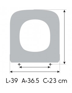 Sedile copriwater ROCA DAMA COMPACT Chisura Morbida ETOOS 2