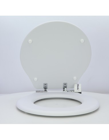 Tapa WC VALADARES NEOCLASICA Caída Amortiguada Fabricada A Medida BLANCO MATE