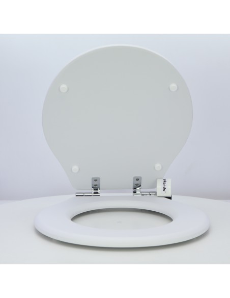 Tapa WC VALADARES NEOCLASICA Caída Amortiguada Fabricada A Medida BLANCO MATE