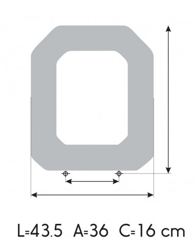 Tapa WC DURAVIT 1930 OCTOGONAL Fabricada A Medida MEDIDAS