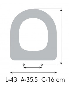 ROCA MERIDIAN N Soft Close Toilet Seat Made to Measure 2