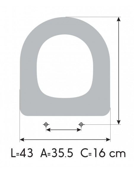 Toilet Seat ROCA MERIDIAN N made to measure