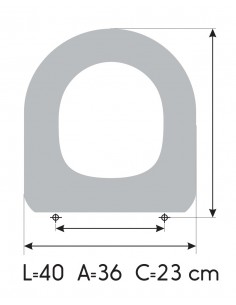 ROCA MERIDIAN N COMPACT Soft Close Toilet Seat ETOOS 2