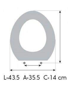 Abattant WC ROCA PENINSULAR avec Frein De Chute ETOOS 2