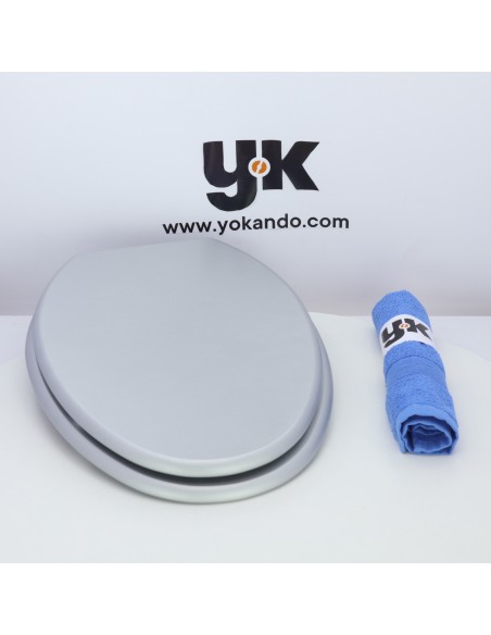 Tapa WC IDEAL STANDARD ASPIRAMBO Caída Amortiguada Fabricada A Medida PLATA Tapa WC IDEAL STANDARD ASPIRAMBO Caída Amortiguada Fabricada A Medida PLATA