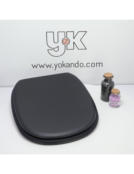 Tapa WC JACOB DELAFON FREELANCE Caída Amortiguada Fabricada A Medida NEGRO MATE