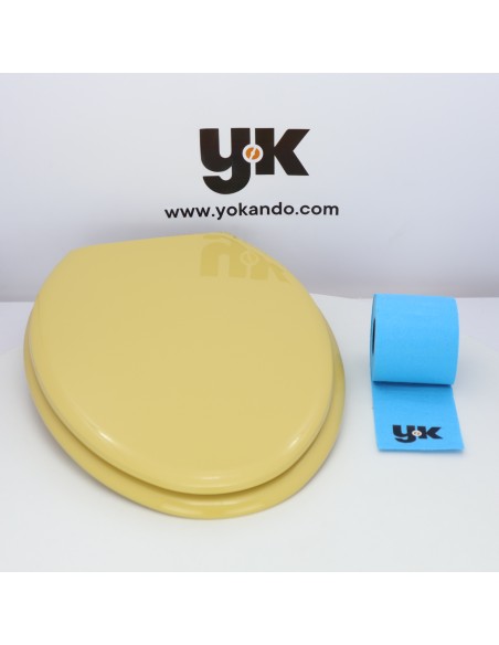 Tapa WC GALA NOVO ESPACIO Caída Amortiguada Fabricada A Medida AMARILLO COSECHA