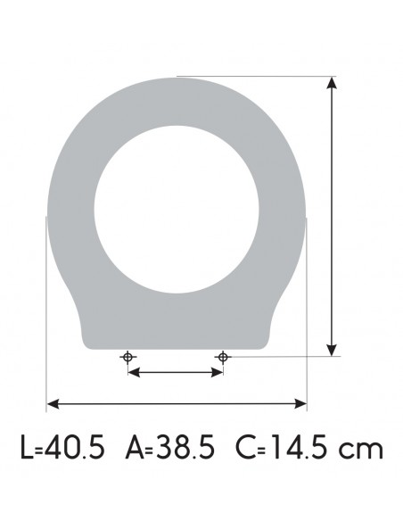 Sedile copriwater IDEAL STANDARD SPACE Chisura Morbida ETOOS
