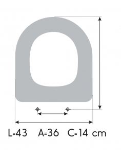 GALA BLUE Soft Close Toilet Seat Made to Measure 2