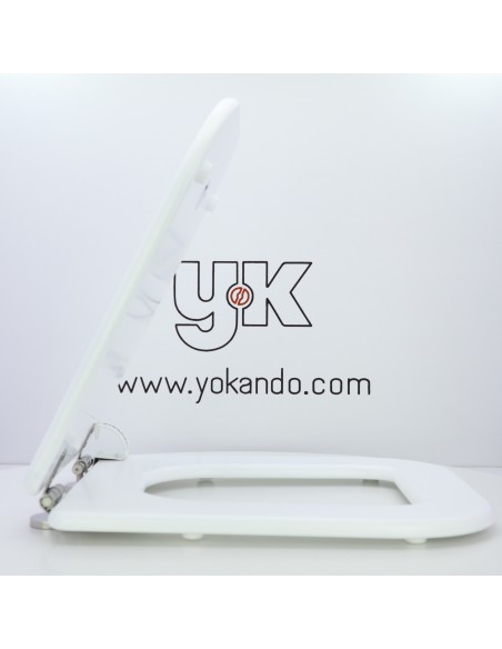 Tampa Sanita NOKEN PORCELANOSA TEBAS 3 (VERSION 3 - QUADRADO) Queda Amortecida Feito Para Medir