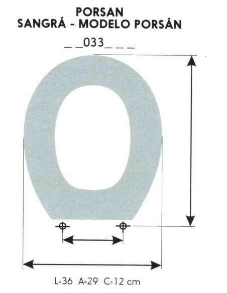 ASIENTO INFANTIL PORSAN / SANGRÁ - MODELO PORSAN (SOLOARO)