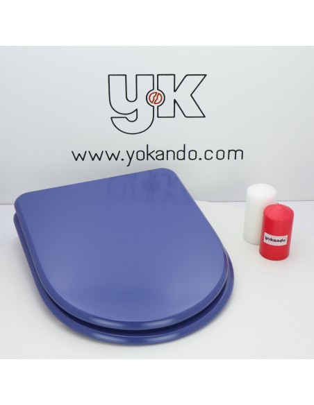 Tapa WC BELLAVISTA STYLO Caída Amortiguada Fabricada A Medida AZUL IBIZA