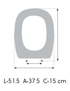 Abattant WC BELLAVISTA ASTRO avec Frein De Chute ETOOS 2
