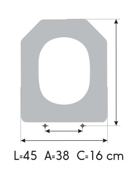 Tapa WC UNISAN ATHENAS Fabricada A Medida MEDIDAS