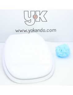 Tapa WC BELLAVISTA ASTRO (ITALICA De Tanque Alto) Caida Amortiguada Fabricada A Medida BLANCO
