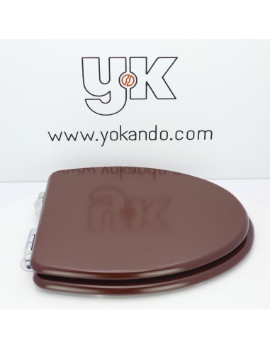 Tapa WC JACOB DELAFON PRESQU'ILE Caída Amortiguada Fabricada A Medida CHOCOLATE