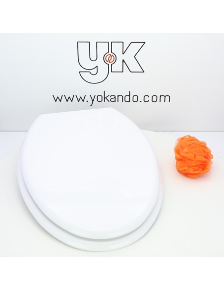 Tapa WC SELLES JOAN CLASICA Caída Amortiguada Fabricada A Medida BLANCO