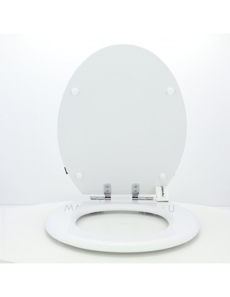 Tapa WC SELLES JOAN CLASICA Caída Amortiguada Fabricada A Medida BLANCO