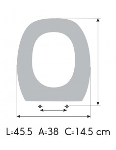 JACOB DELAFON FESTA Soft Close Toilet Seat Made to Measure 2