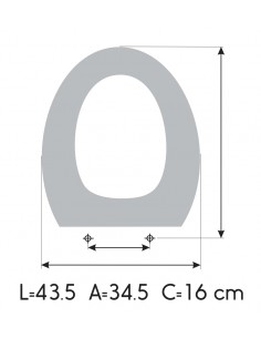 JACOB DELAFON NEPTUNO Soft Close Toilet Seat Made to Measure 2
