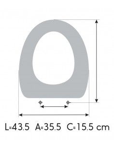 JACOB DELAFON OLA Soft Close Toilet Seat Made to Measure 2