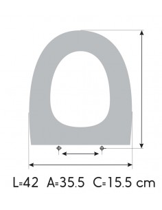 JACOB DELAFON ODEON UP PANACHE Soft Close Toilet Seat Made to Measure 2