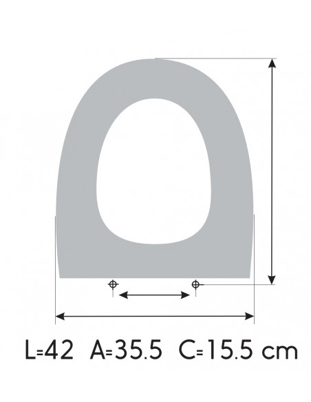 Toilet Seat JACOB DELAFON ODEON UP SEMICARENADO PANACHE made to measure