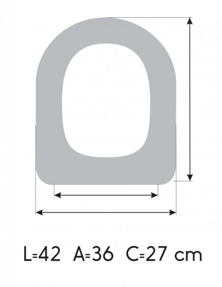 Toilet Seat DURAVIT DARLING NEW made to measure